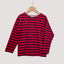 Bretonisches Kinder-Shirt von modAS in Rot und Marine, langärmelig, Rundhalsausschnitt, klassisches Streifenmuster