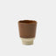 Cup Rutunda S Sand Clay Pumpkin von KINTA in Hellbraun, handgefertigtes Steinzeug, 130 ml, 8 x 7 cm