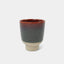Cup Rutunda M Sand Clay Blood Moon von KINTA in Rot und Blau, handgefertigtes Steinzeug, 260 ml, 10 x 8,5 cm