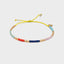 Buntes Armband Sweet String – Lemon Tonic mit Perlenmix