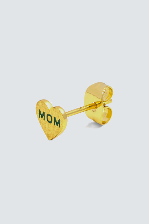 Nachhaltige vergoldete Ohrstecker für Mütter