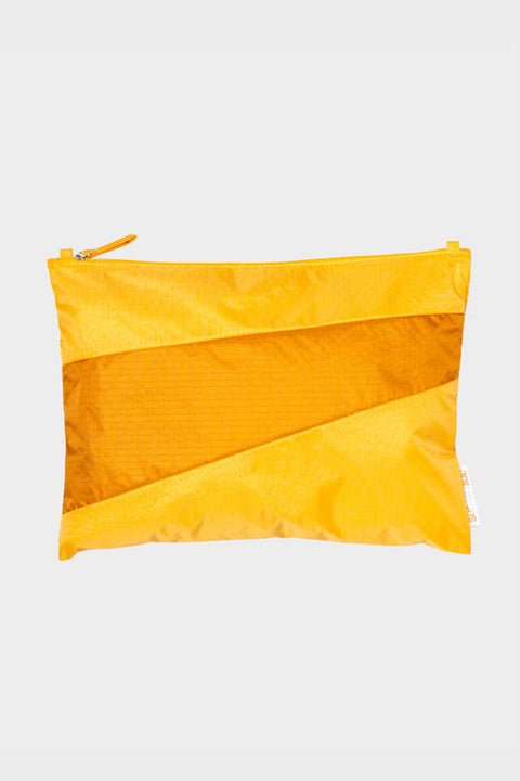 Nachhaltige Crossbody Tasche recycelt in Gelb und Gelborange