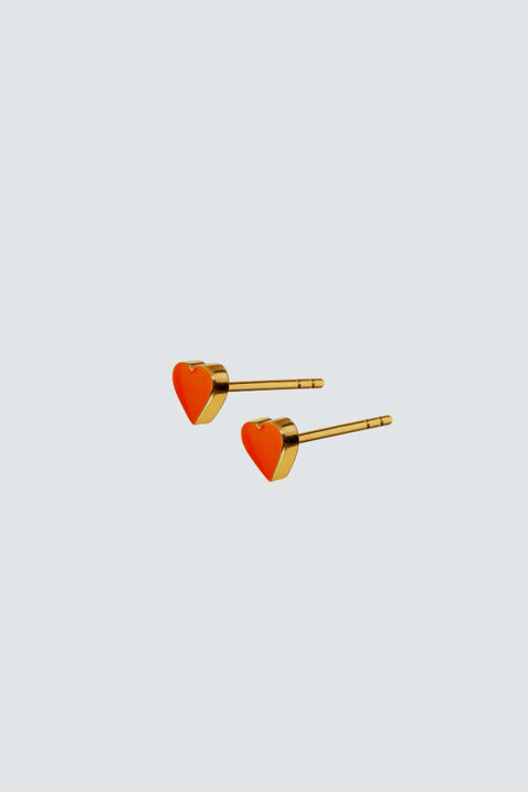 Setzen Sie ein modisches Statement mit diesen atemberaubenden Ohrsteckern in leuchtendem Orange - kaufen Sie jetzt bei Scherning Schmuck!
