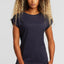 Women’s T-Shirt Navy Made from Organic Cotton with Slim Fit and Short Sleeves