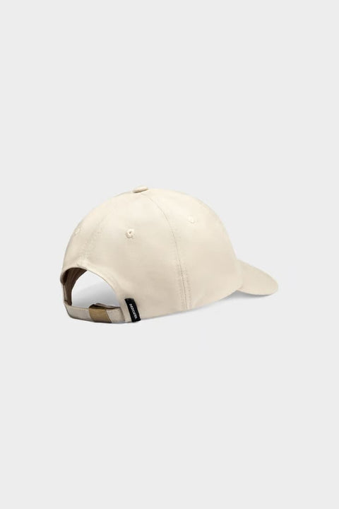 DEDICATED Soft Cap Slussen Beige mit rotem Schriftzug