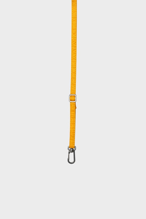 The New Strap Calendula Slim von Susan Bijl in Gelb, verstellbares Ripstop-Nylon-Trägerband mit Edelstahlhaken