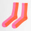 Suite13Lab Bicolor Socks, Pink-Orange, Merinowolle