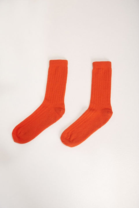 Orange Merino-Wollsocken für maximalen Komfort