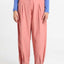 Nine Pants Pink SUITE13LAB, Frontansicht Balloon-Leg-Silhouette in zartem Pink, Seitentaschen und Frontfalten, Regular Fit