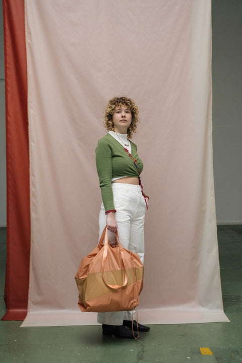 "The New Trash Bag" in Camel-Farbe - Ideal für Recycling und Lagerung