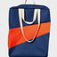 Nachhaltige Tote Bag dunkelblau rotorange von Susan Bijl