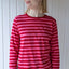Danefae Merry LS Tee aus 100 % Baumwolle mit Rundhals