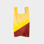 The New Shopping Bag Multi TV Yellow Small Susan Bijl, zusammengefaltet, ultrakompaktes Format, beide Seiten sichtbar