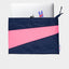 Laptoptasche "The New Protectable" von Susan Bijl - Navy und Pink Design
