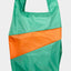 Susan Bijl Shopping Bag Large Holly Green Orange Einkaufstasche