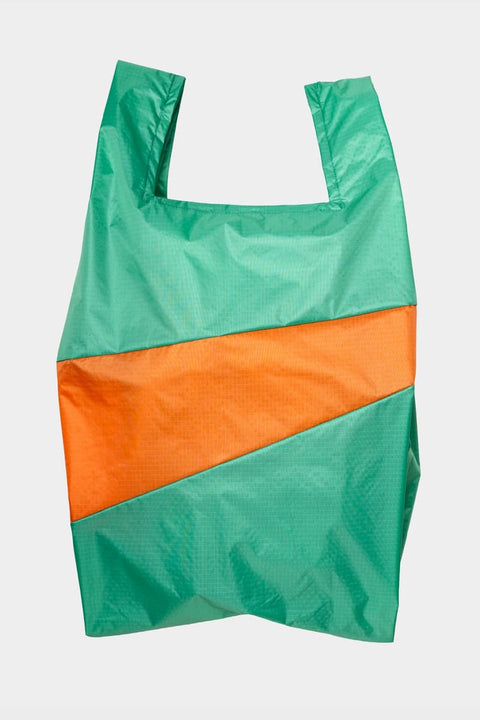 Susan Bijl Shopping Bag Large Holly Green Orange Einkaufstasche
