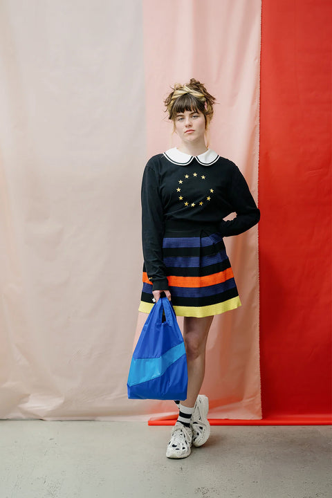 The New Shopping Bag Yves & Wave, gefaltet und tragbar