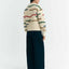 Thinking Mu Pullover aus 100 % Wolle in Offwhite mit Strukturmuster