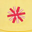 Kappe Chris Thinking Mu Gelb, OCS-zertifizierte Bio-Baumwolle, LOGO detail
