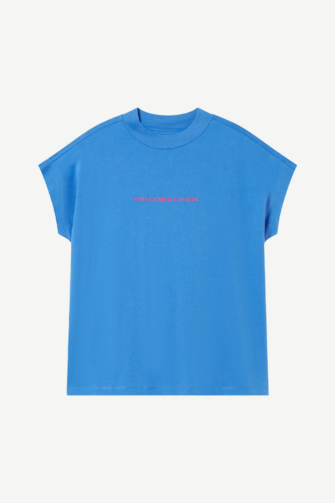 Modisches blaues Shirt aus 100% Bio-Baumwolle von Thinking Mu