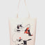 Tote Bag Torekov Star Boots Off-White aus Bio-Baumwolle