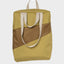 Tote Bag aus recyceltem Polyester in Camel und Hellbraun