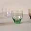 Trinkglas Fluens M KINTA Green Mint, Detailansicht farbiger Glasboden in Mintgrün und elegante Glasform