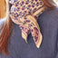 Bonheur du Jour Tuch mit Blumenprint in Violett