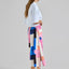 Skirt Viken Abstract Block Multi Color von Dedicated, A-Linien-Rock mittellang, LENZING ECOVERO Viskose