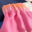 Dedicated Rock Viken mit geometrischem Print in Pink Creme Blau Petrol Orange und Schwarz, Pinselstrich-Effekt