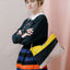 The New Pouch Multi Black Large Susan Bijl, beide Seiten nebeneinander, 35 x 25 cm, zwei Farbspiele ein Stück