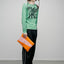 Large Lightweight Shoulder Bag Orange Light Pink Water-Resistant
