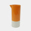 Water Jar Cyl Apricot von KINTA in Orange, handgefertigtes Steinzeug, 1000 ml, ø 8,5 x 20 cm, zylindrische Form