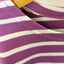 Breton Children's T-Shirt Lilac/White