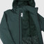 Warmer Wintermantel in Dunkelgrün mit Fleece-Futter