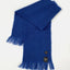 Eleganter blauer Mohair-Schal von Mantas Ezcaray