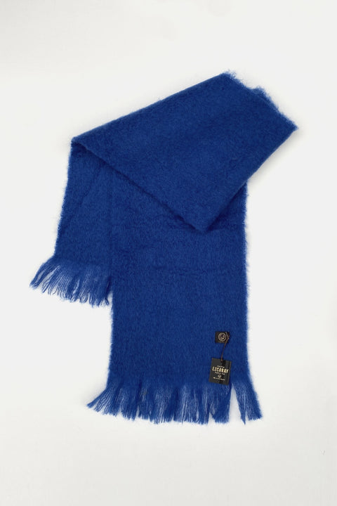 Eleganter blauer Mohair-Schal von Mantas Ezcaray