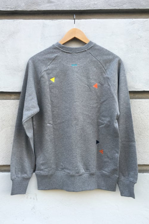 POM Berlin - Pullover Sweater Rauten Grau - Erwachsene