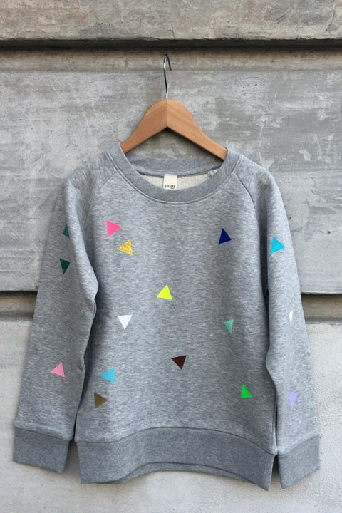 POM Dreieck Sweatshirt aus Baumwolle