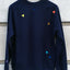 POM Berlin Sweater Dreieck Blau