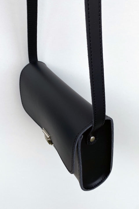Schwarze Leder Tasche