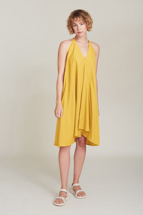 Senf-farbenes Damen Sommerkleid von Suite13Lab