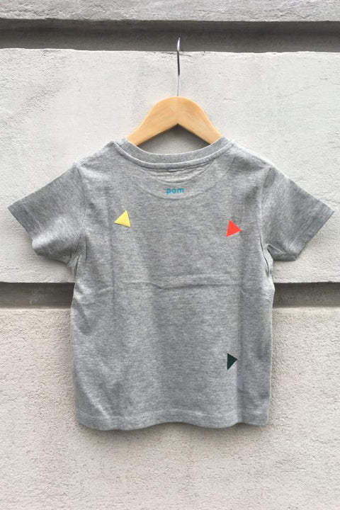 POM Berlin - T-Shirt Dreiecke Grau - KIDS