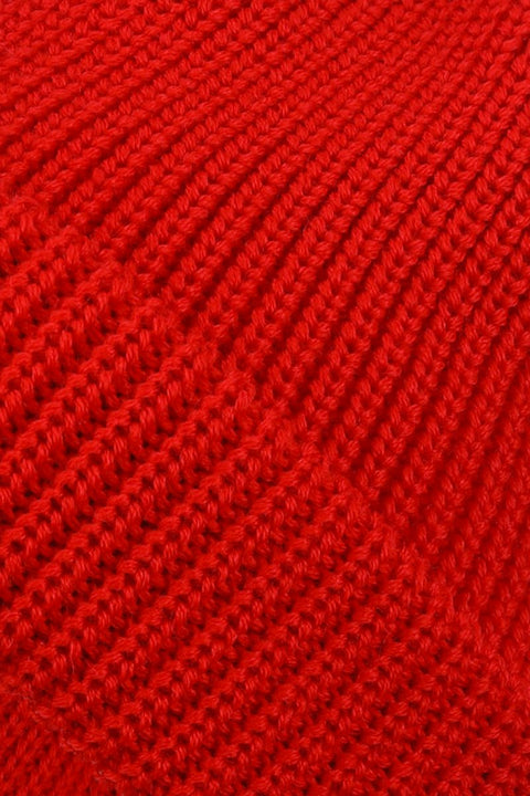 Mütze aus reiner Schurwolle Rot, Made in Germany