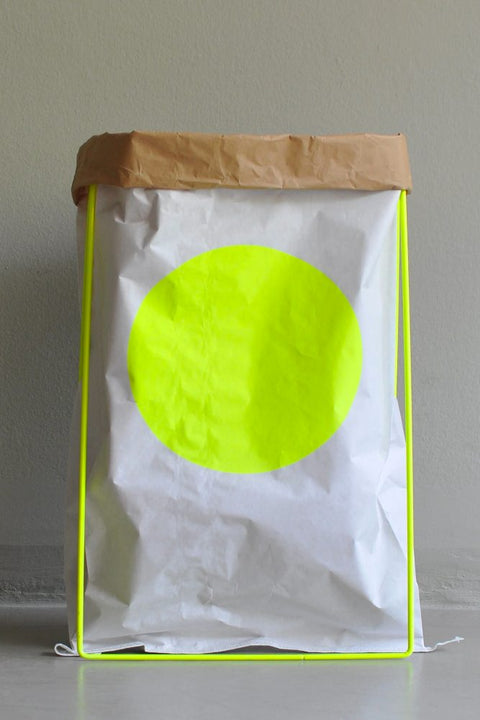 kolor Papiersack Dot Neon Gelb