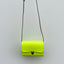 Praktische Leder-Tasche, Neongelb
