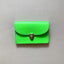 Papoutsi Portemonnaie BORSA in Neongrün aus Leder