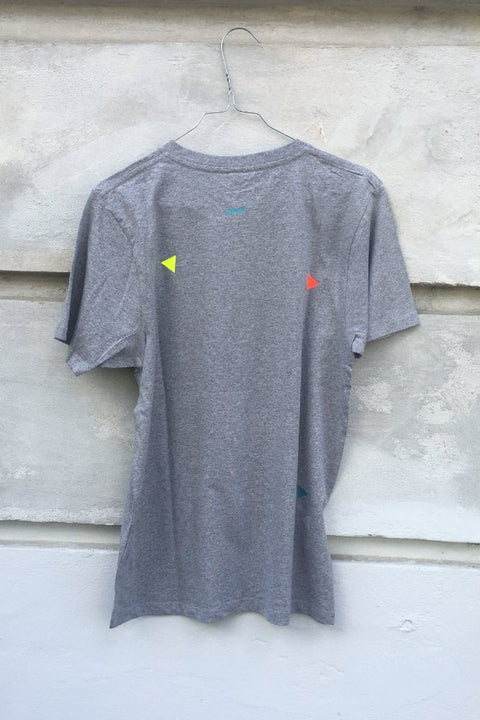  POM Berlin - T-Shirt Dreiecke Grau - Erwachsene