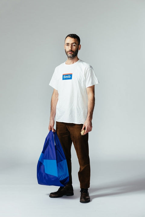 Leicht zusammenfaltbare New Shopping Bag in elektrisch blau